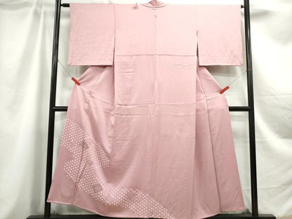 平和屋着物■中国三大刺繍　相良刺繍　色留袖　絞り　流水青海波文　正絹　逸品　DABC0879qa