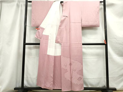 平和屋着物■中国三大刺繍　相良刺繍　色留袖　絞り　流水青海波文　正絹　逸品　DABC0879qa
