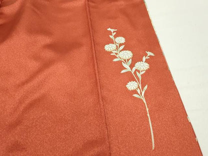 平和屋着物■訪問着 刺繍 扇面花文 暈し染め 金銀彩 正絹 逸品 DABC0907qa
