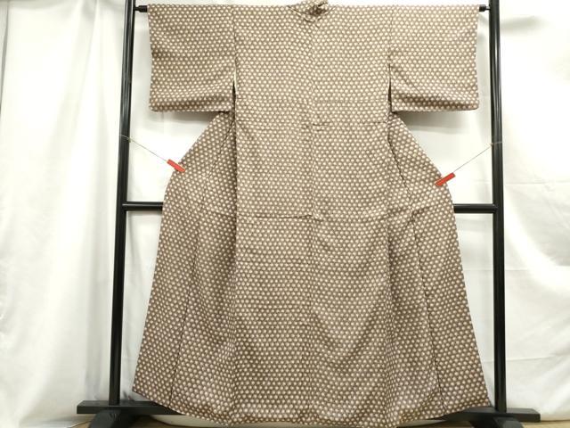 平和屋着物■上質な小紋 花尽くし 正絹 逸品 DABC0914qa