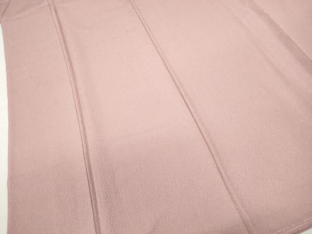 平和屋着物■上質な色無地 霞地紋 珊瑚色 正絹 逸品 DABC0915qa