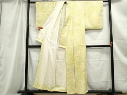 平和屋着物■上質な小紋 青海波花地紋 暈し染め 正絹 逸品 DABC0920qa