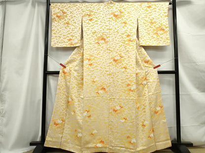 平和屋着物■上質な小紋 舞蝶文 正絹 逸品 DABC0927qa