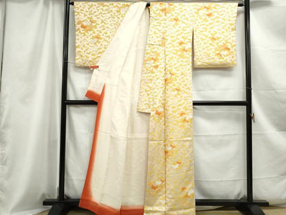 平和屋着物■上質な小紋 舞蝶文 正絹 逸品 DABC0927qa