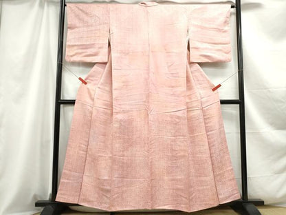 平和屋着物■上質な小紋 花青海波地紋 暈し染め 正絹 逸品 DABC0928qa