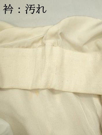 平和屋着物■長襦袢　無双仕立て　舞桜文　正絹　逸品　DABC0932qa