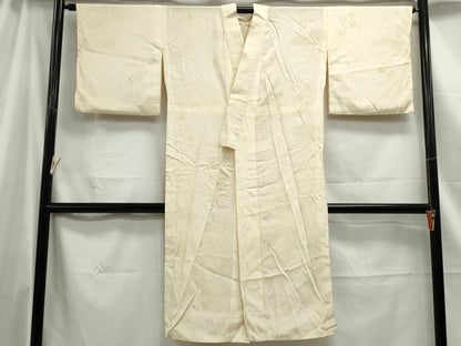 平和屋着物■長襦袢　無双仕立て　舞桜文　正絹　逸品　DABC0932qa