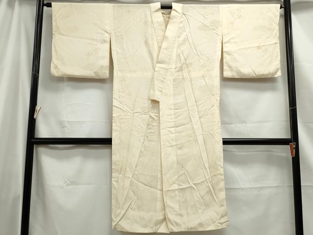 平和屋着物■長襦袢　無双仕立て　舞桜文　正絹　逸品　DABC0932qa