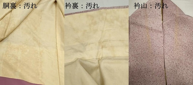 平和屋着物■色留訪問着　総刺繍　唐草葡萄　暈し染め　正絹　逸品　DABC0983qa