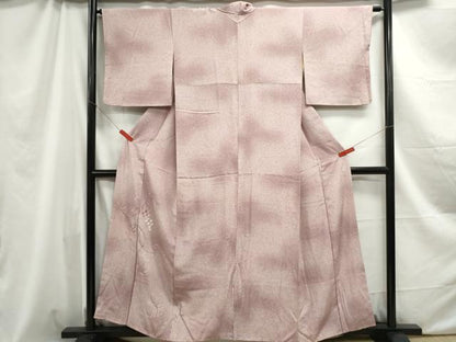 平和屋着物■色留訪問着　総刺繍　唐草葡萄　暈し染め　正絹　逸品　DABC0983qa