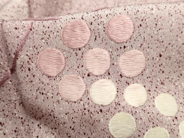 平和屋着物■色留訪問着　総刺繍　唐草葡萄　暈し染め　正絹　逸品　DABC0983qa