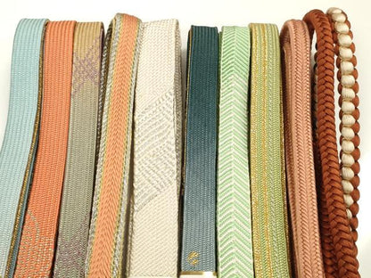平和屋着物●和装小物　帯締め10本セット　手組紐　高麗組　笹浪組　冠組　金銀糸　逸品　未使用　DABC1036zzz