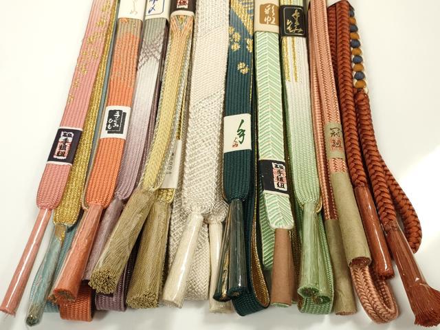 平和屋着物●和装小物　帯締め10本セット　手組紐　高麗組　笹浪組　冠組　金銀糸　逸品　未使用　DABC1036zzz