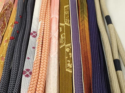 平和屋着物●和装小物　帯締め20本セット　高麗組　観世組　あわじ玉　小田巻　金糸　逸品　DABC1046zzz