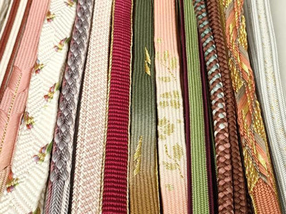 平和屋着物●和装小物　帯締め20本セット　高麗組　笹浪組　鎌倉組　変わり貝ノ口組　金糸　逸品　DABC1047zzz