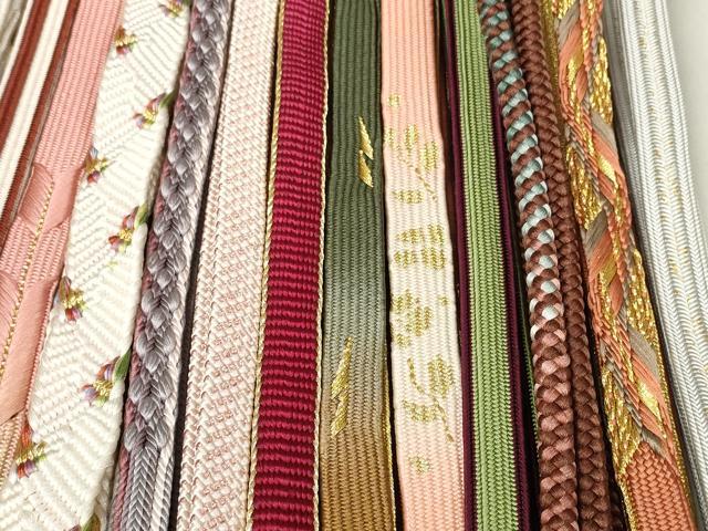 平和屋着物●和装小物　帯締め20本セット　高麗組　笹浪組　鎌倉組　変わり貝ノ口組　金糸　逸品　DABC1047zzz
