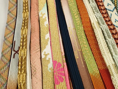 平和屋着物●和装小物　帯締め20本セット　高麗組　冠組　金糸　逸品　DABC1049zzz