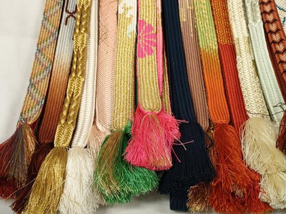 平和屋着物●和装小物　帯締め20本セット　高麗組　冠組　金糸　逸品　DABC1049zzz