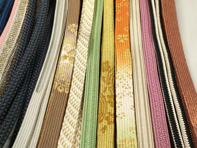 平和屋着物●和装小物 帯締め20本セット 高麗組 笹浪組 奈良組 観世組 金糸 逸品 DABC1052zzz