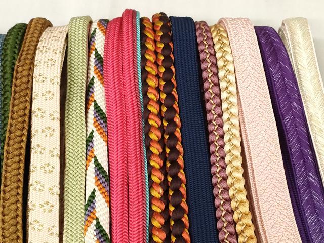 平和屋着物●和装小物　帯締め20本セット　高麗組　笹浪組　奈良組　金糸　逸品　DABC1053zzz