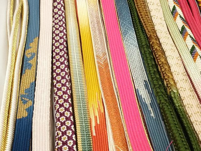 平和屋着物●和装小物　帯締め20本セット　高麗組　笹浪組　奈良組　金糸　逸品　DABC1053zzz
