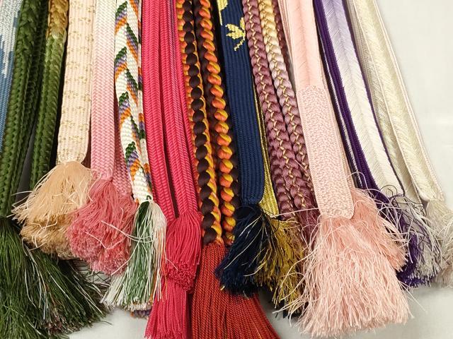 平和屋着物●和装小物　帯締め20本セット　高麗組　笹浪組　奈良組　金糸　逸品　DABC1053zzz