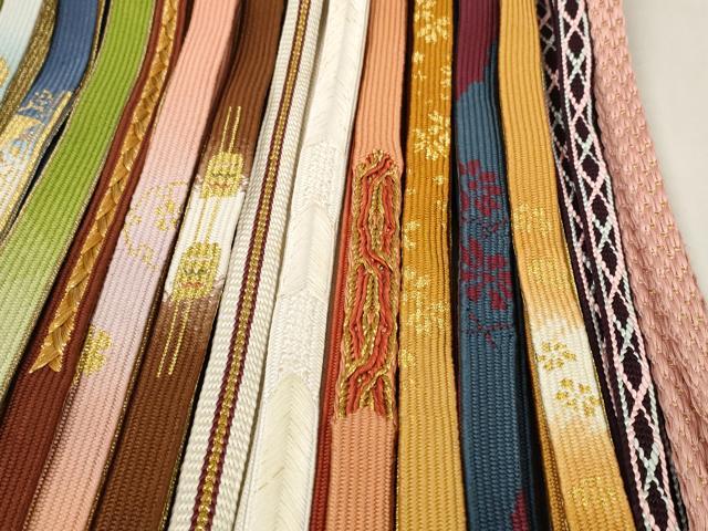 平和屋着物●和装小物 帯締め20本セット 高麗組 奈良組 鎌倉組 金糸 逸品 DABC1056zzz