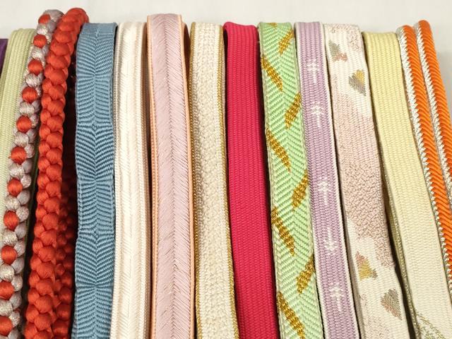 平和屋着物●和装小物 帯締め20本セット 高麗組 笹浪組 奈良組 鎌倉組 たこ足房 金銀糸 逸品 DABC1059zzz