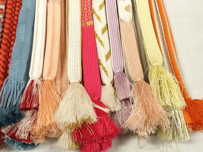 平和屋着物●和装小物 帯締め20本セット 高麗組 笹浪組 奈良組 鎌倉組 たこ足房 金銀糸 逸品 DABC1059zzz