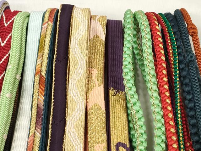 平和屋着物●和装小物 帯締め20本セット 高麗組 笹浪組 金糸 逸品 DABC1060zzz