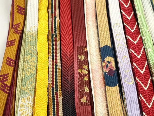 平和屋着物●和装小物 帯締め20本セット 高麗組 笹浪組 金糸 逸品 DABC1060zzz