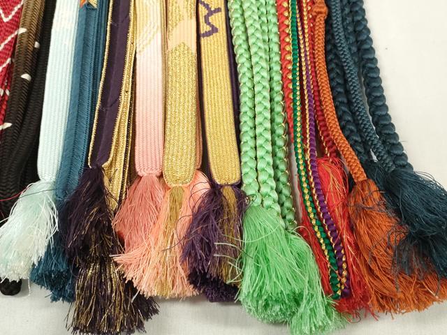 平和屋着物●和装小物 帯締め20本セット 高麗組 笹浪組 金糸 逸品 DABC1060zzz