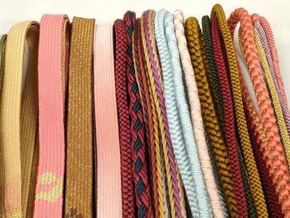 平和屋着物●和装小物 帯締め20本セット 高麗組 観世組 唐組 金糸 逸品 DABC1061zzz