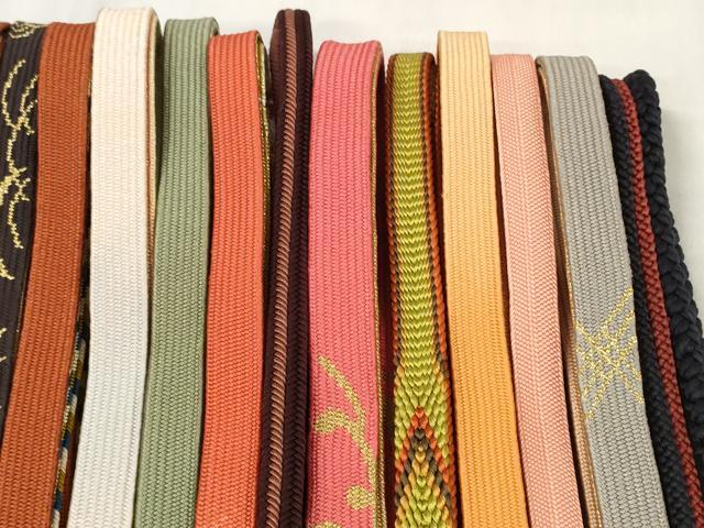 平和屋着物●和装小物　帯締め20本セット　高麗組　金糸　逸品　DABC1063zzz