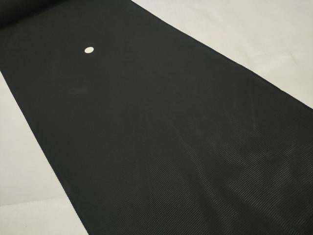 平和屋着物＊夏物 黒紋付 黒反物 着尺 絽 甲州泥染黒 逸品 未使用 DABC1069zzz