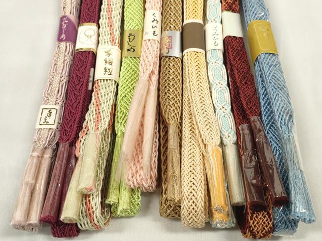 平和屋着物＊夏物　和装小物　帯締め10本セット　手組紐　組紐　金糸　逸品　未使用　DABC1073zzz