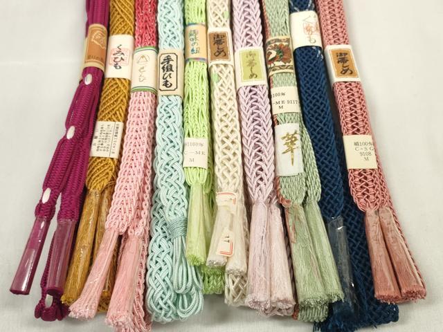 平和屋着物＊夏物　和装小物　帯締め10本セット　手組紐　組紐　逸品　未使用　DABC1074zzz