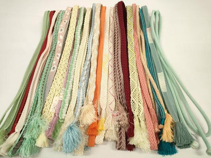 平和屋着物＊夏物 和装小物 帯締め20本セット レース織 金糸 逸品 DABC1082zzz