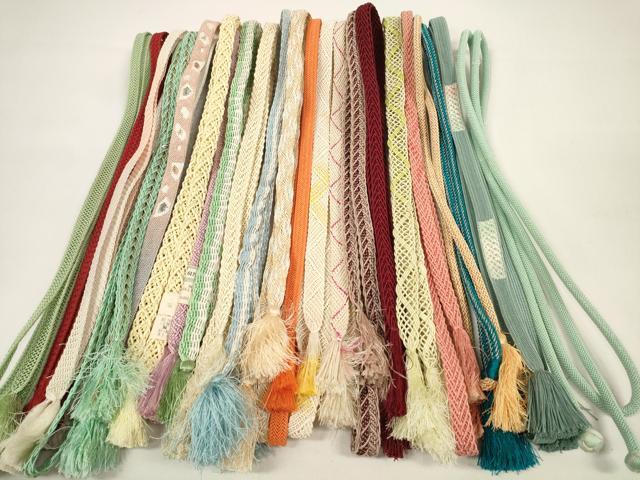 平和屋着物＊夏物 和装小物 帯締め20本セット レース織 金糸 逸品 DABC1082zzz