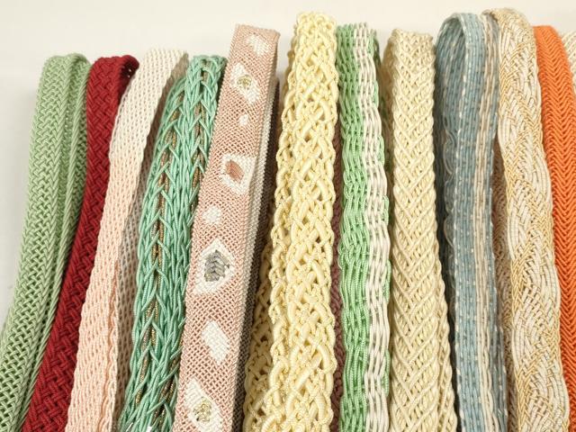 平和屋着物＊夏物 和装小物 帯締め20本セット レース織 金糸 逸品 DABC1082zzz