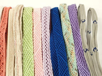 平和屋着物＊夏物　和装小物　帯締め20本セット　レース織　銀糸　逸品　DABC1085zzz