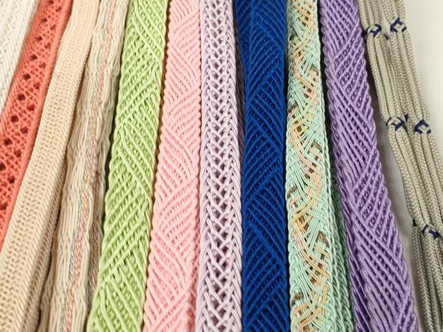 平和屋着物＊夏物　和装小物　帯締め20本セット　レース織　銀糸　逸品　DABC1085zzz