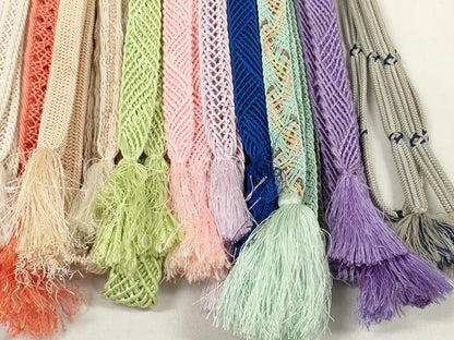 平和屋着物＊夏物　和装小物　帯締め20本セット　レース織　銀糸　逸品　DABC1085zzz