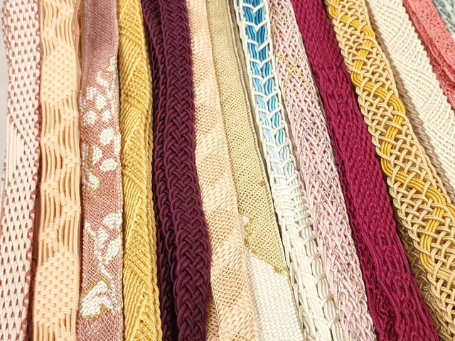 平和屋着物＊夏物 和装小物 帯締め20本セット レース織 金糸 逸品 DABC1086zzz