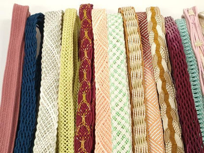 平和屋着物＊夏物　和装小物　帯締め20本セット　レース織　銀糸　逸品　DABC1091zzz
