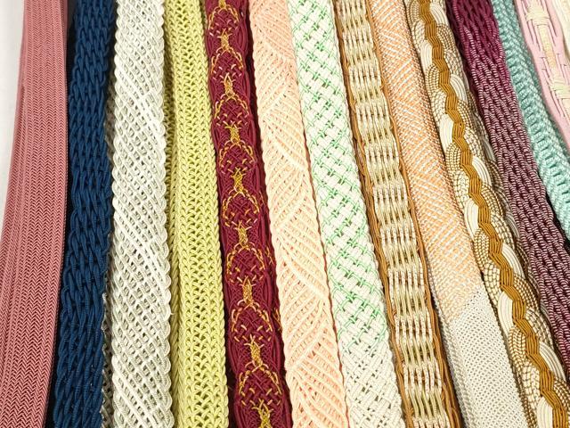 平和屋着物＊夏物　和装小物　帯締め20本セット　レース織　銀糸　逸品　DABC1091zzz