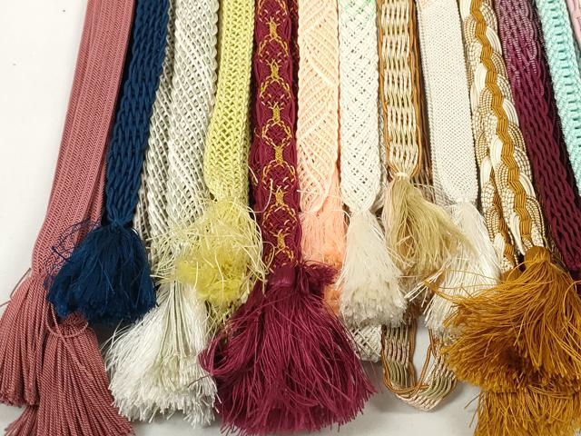 平和屋着物＊夏物　和装小物　帯締め20本セット　レース織　銀糸　逸品　DABC1091zzz