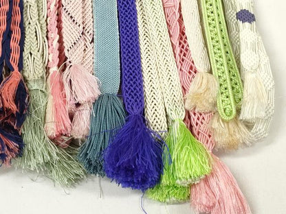 平和屋着物＊夏物 和装小物 帯締め20本セット レース織 金糸 逸品 DABC1093zzz
