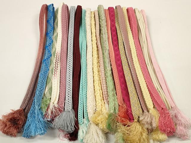 平和屋着物＊夏物 和装小物 帯締め20本セット レース織 金糸 逸品 DABC1094zzz