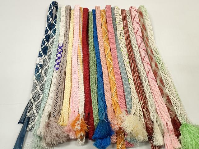平和屋着物＊夏物 和装小物 帯締め20本セット レース織 金銀糸 逸品 DABC1098zzz
